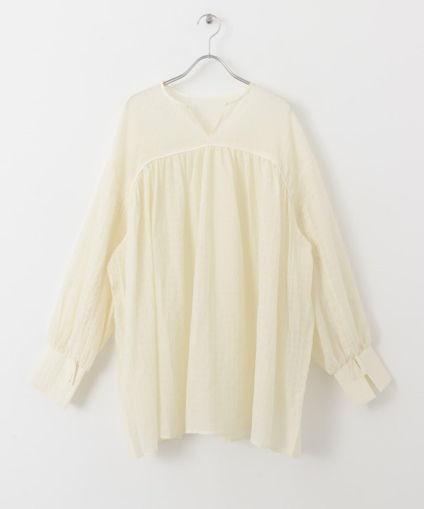 抽繩袖迷你連衣裙