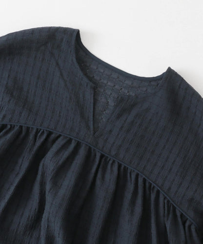 抽繩袖迷你連衣裙