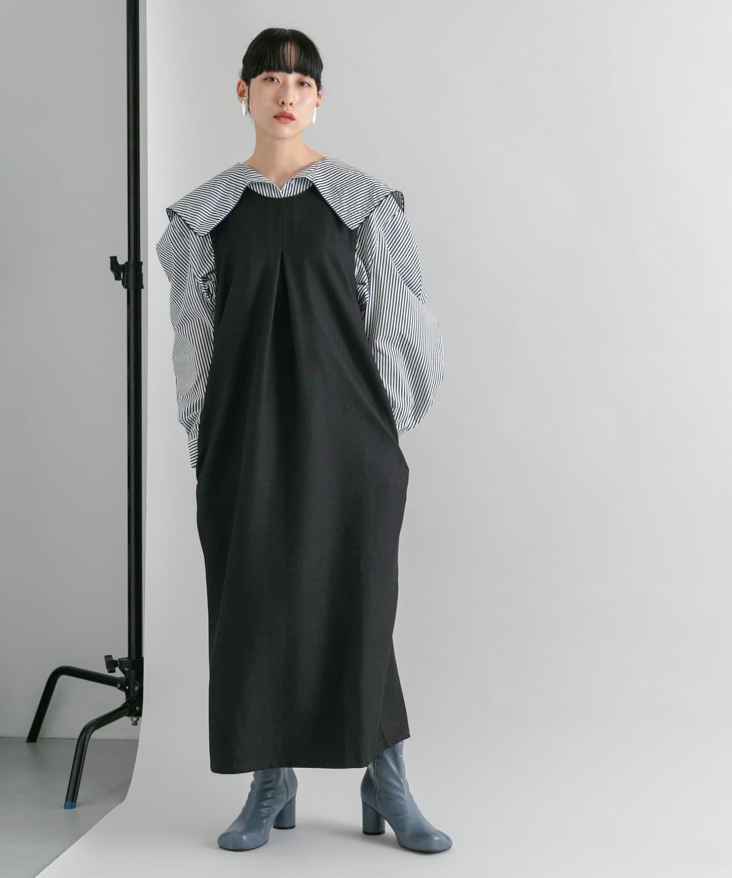 「2尺碼可選」後背交叉連衣裙