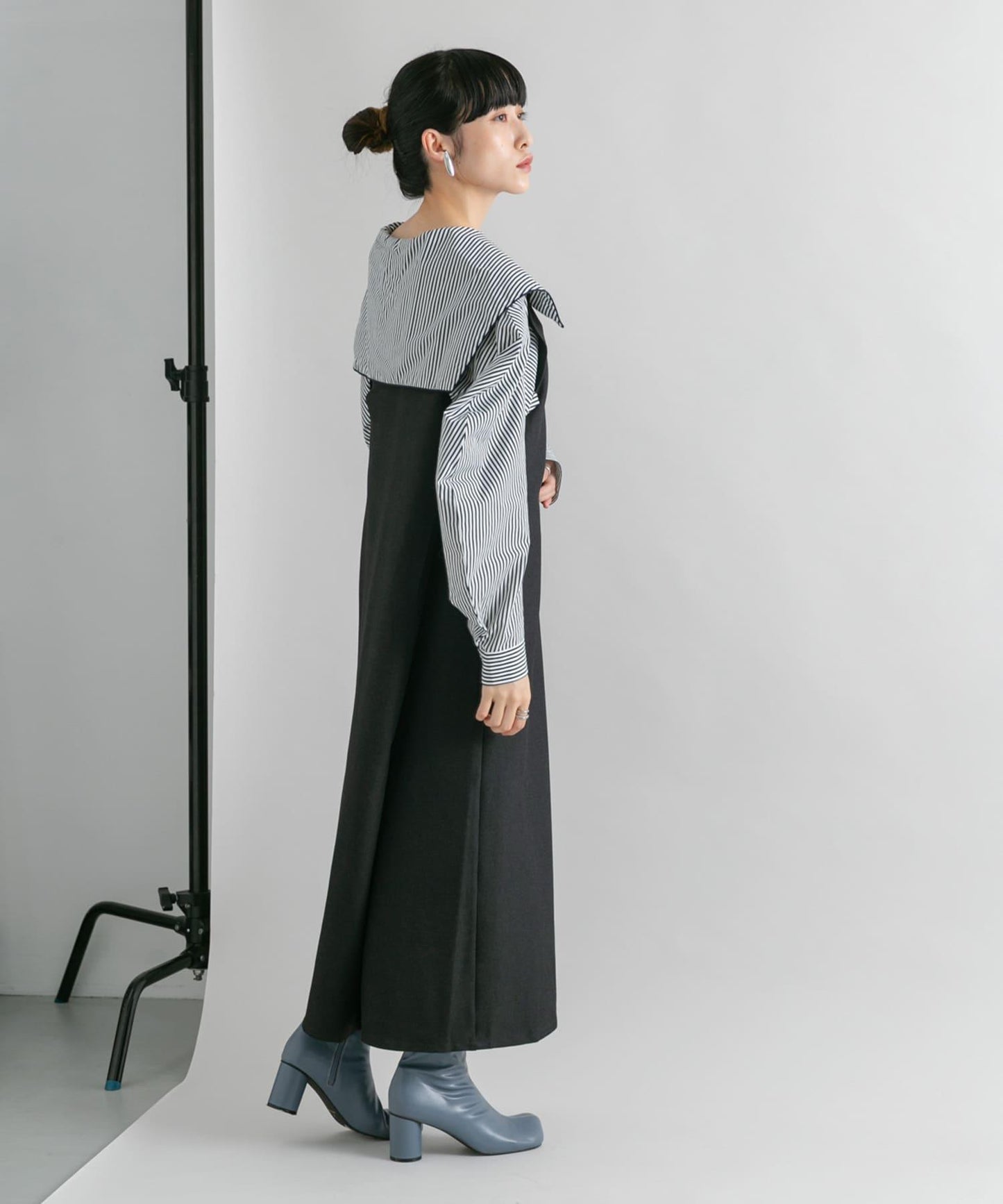 「2尺碼可選」後背交叉連衣裙