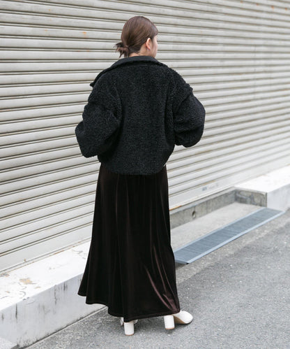 微喇天鵝絨半裙