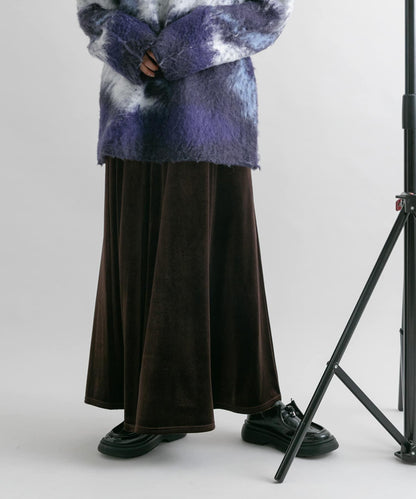 微喇天鵝絨半裙