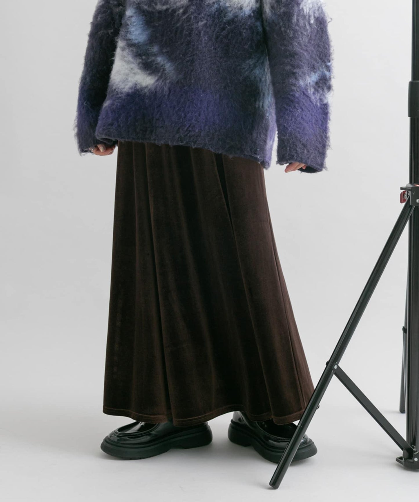 微喇天鵝絨半裙