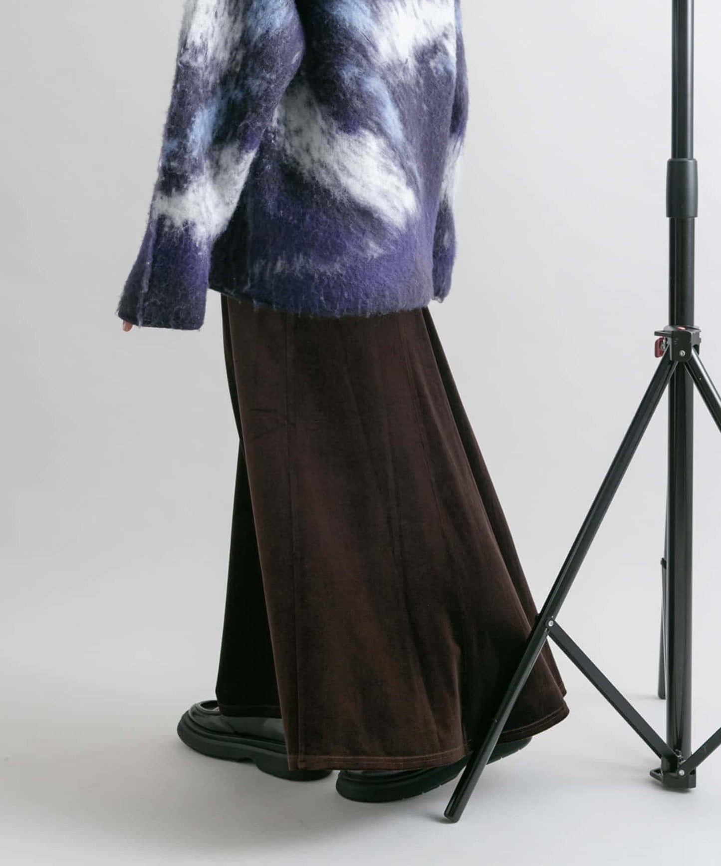 微喇天鵝絨半裙