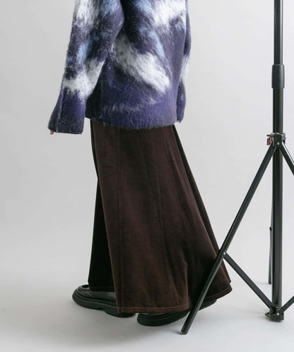 微喇天鵝絨半裙