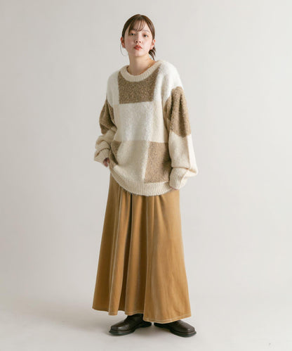 微喇天鵝絨半裙