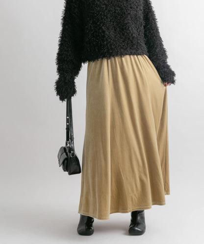 微喇天鵝絨半裙