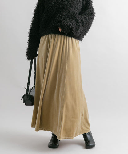 微喇天鵝絨半裙