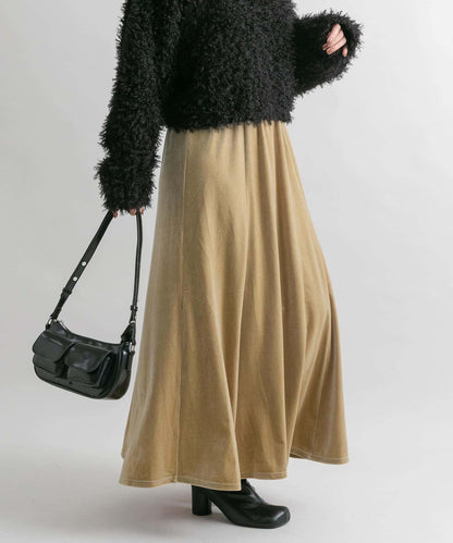 微喇天鵝絨半裙