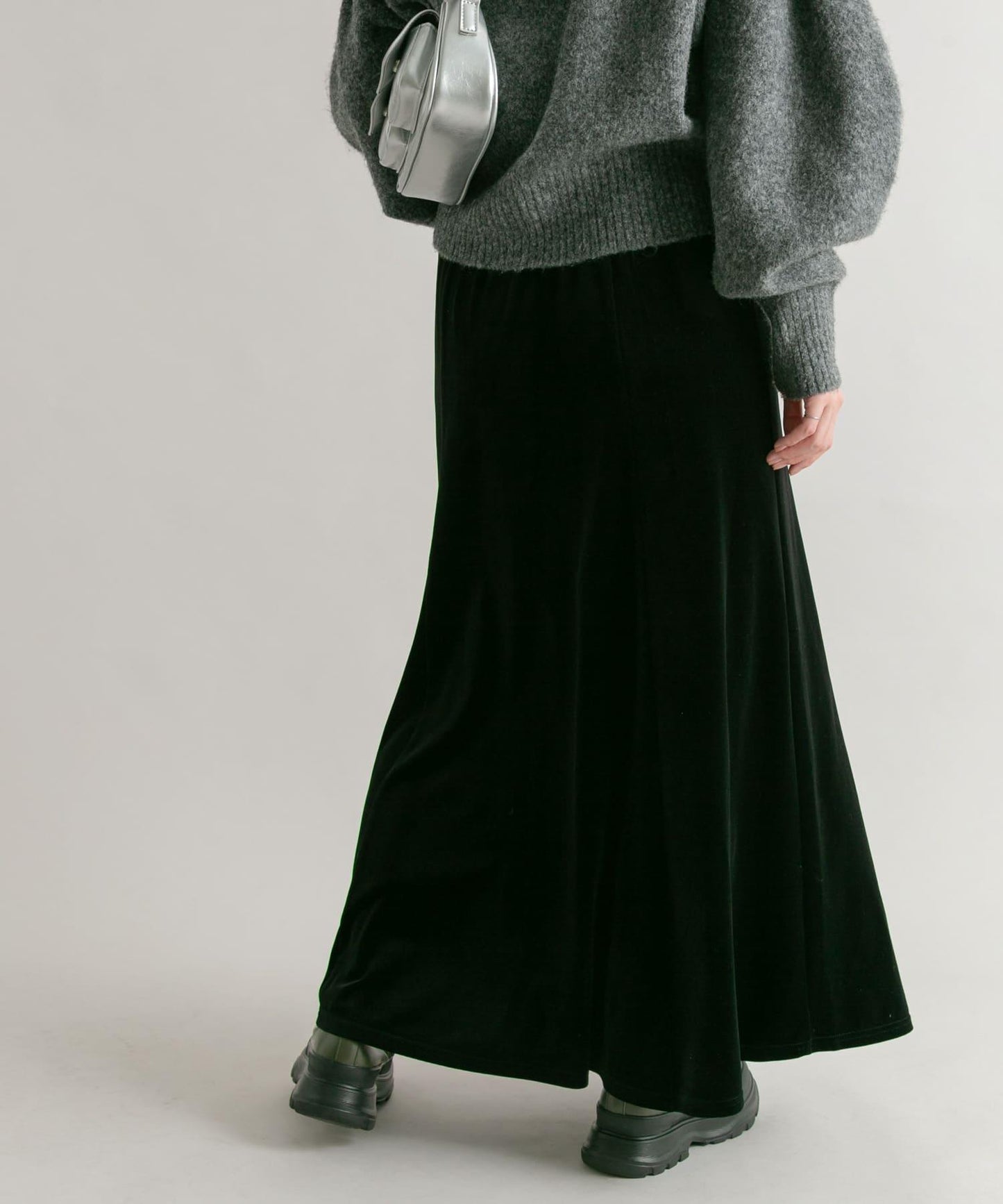 微喇天鵝絨半裙