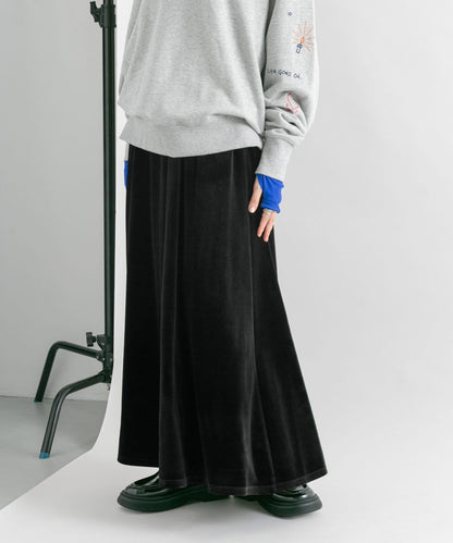 微喇天鵝絨半裙