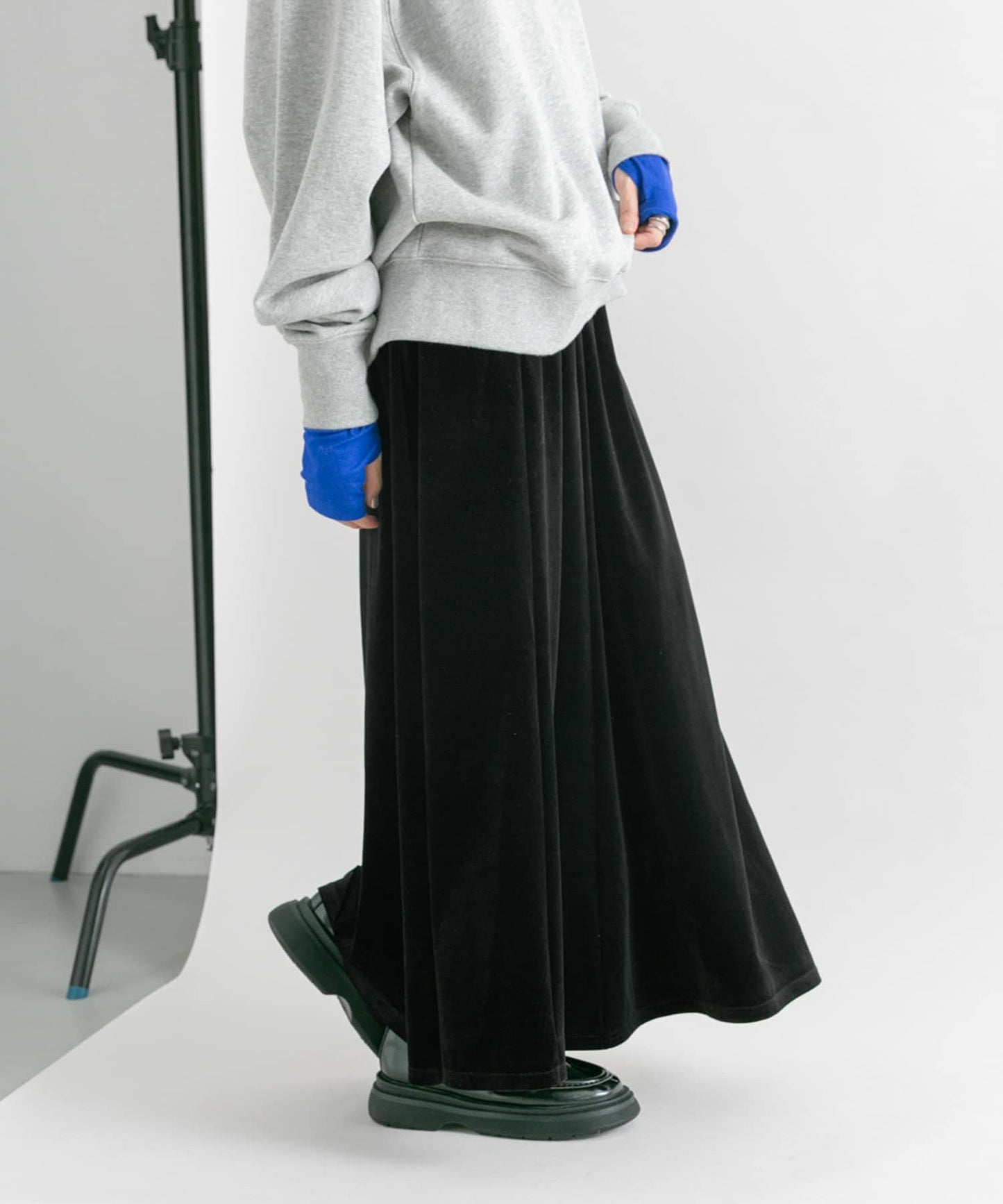 微喇天鵝絨半裙