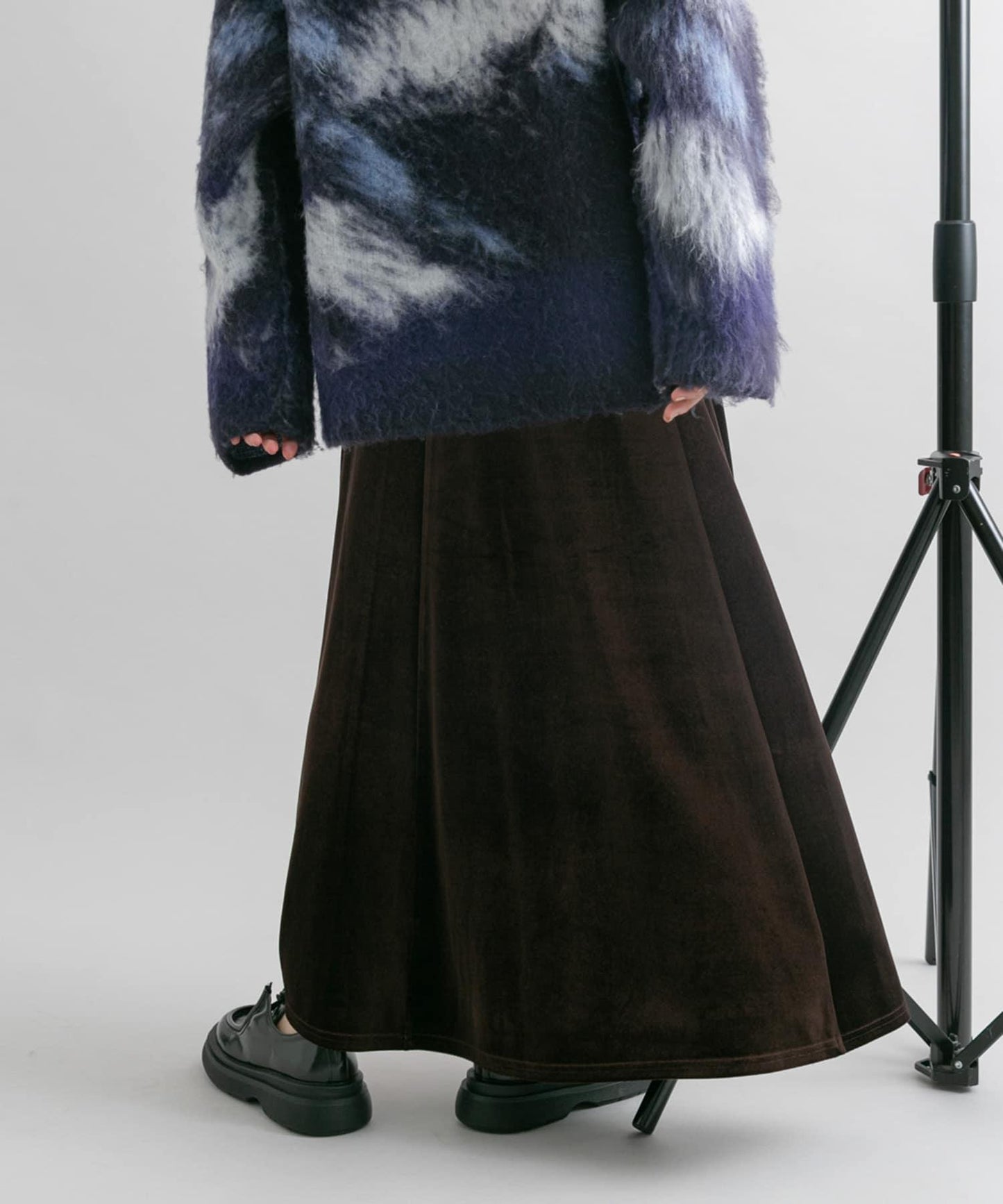 微喇天鵝絨半裙