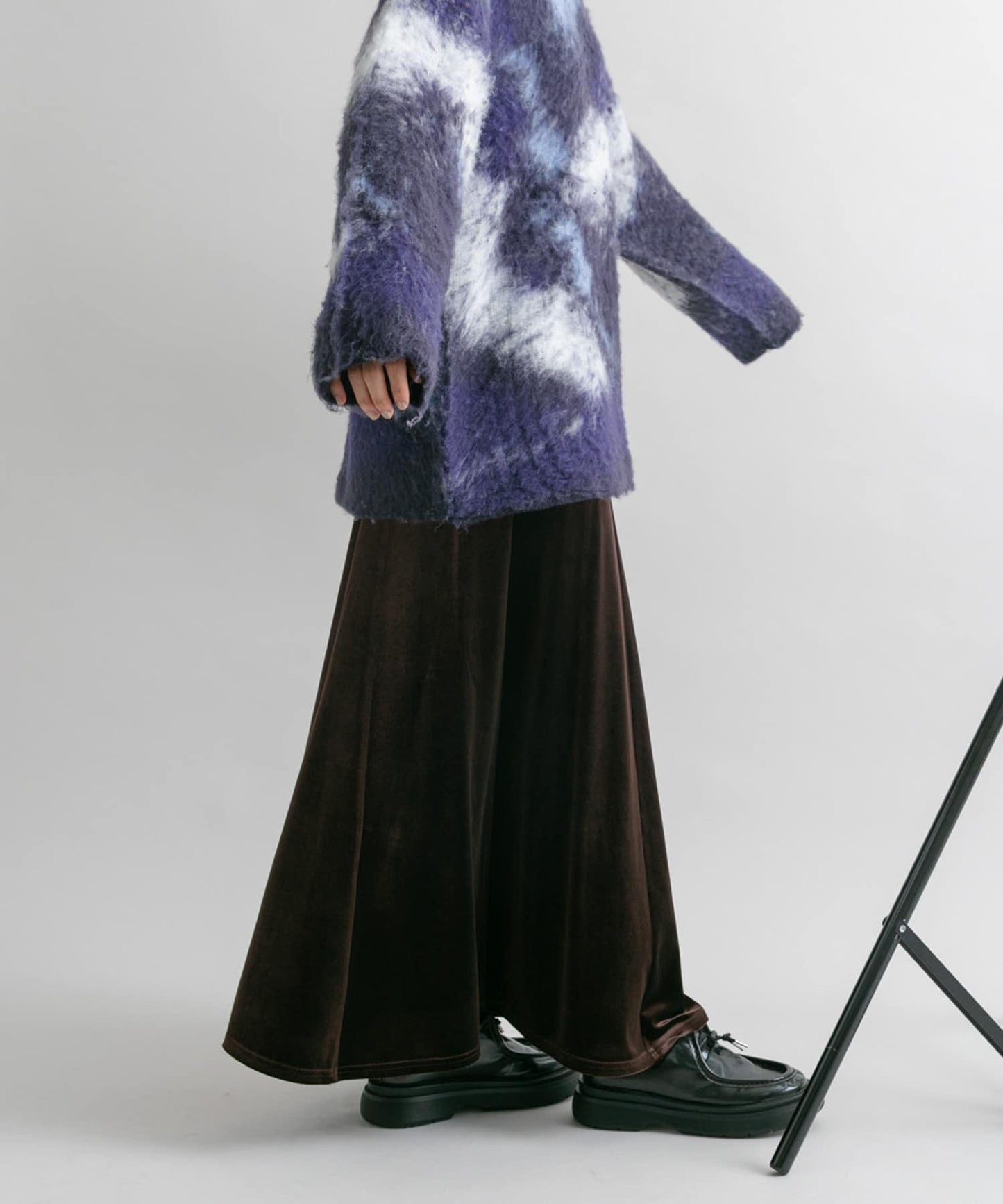 微喇天鵝絨半裙