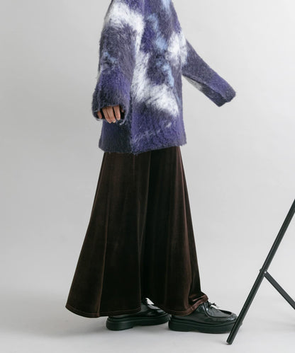 微喇天鵝絨半裙