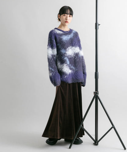 微喇天鵝絨半裙