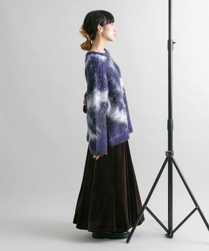 微喇天鵝絨半裙