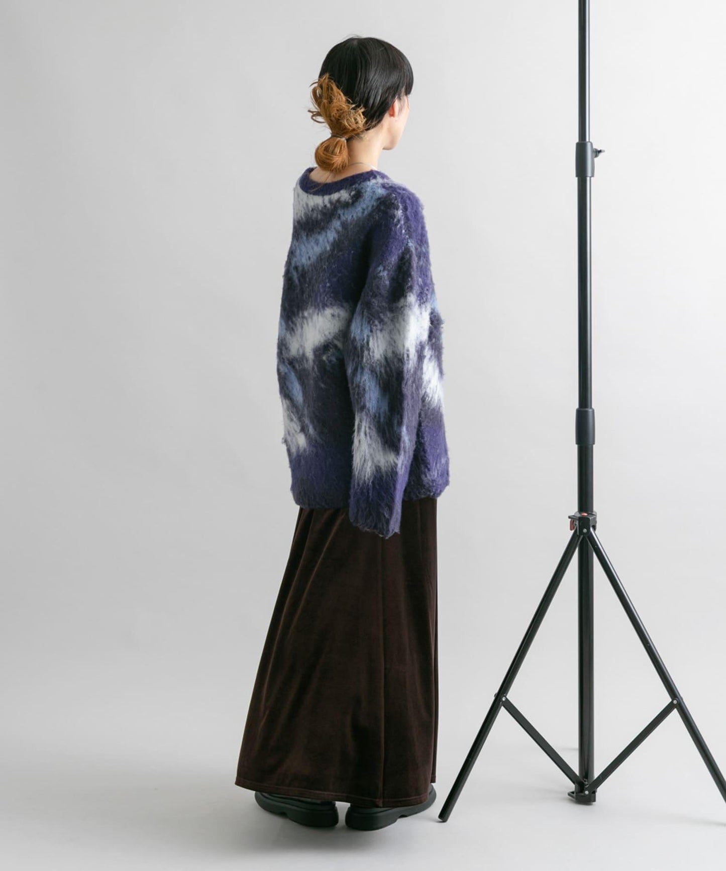 微喇天鵝絨半裙