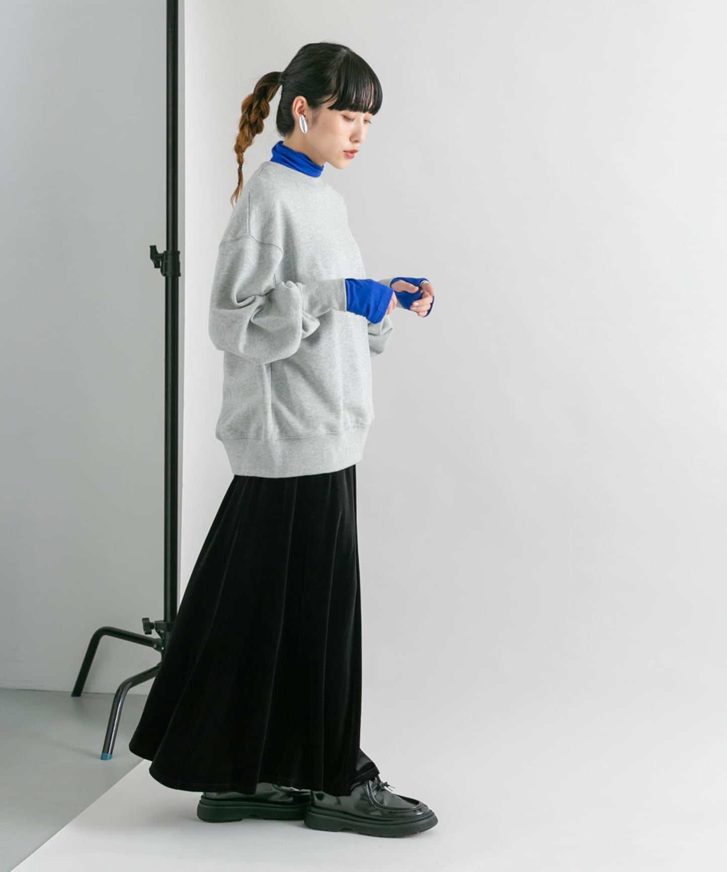 微喇天鵝絨半裙