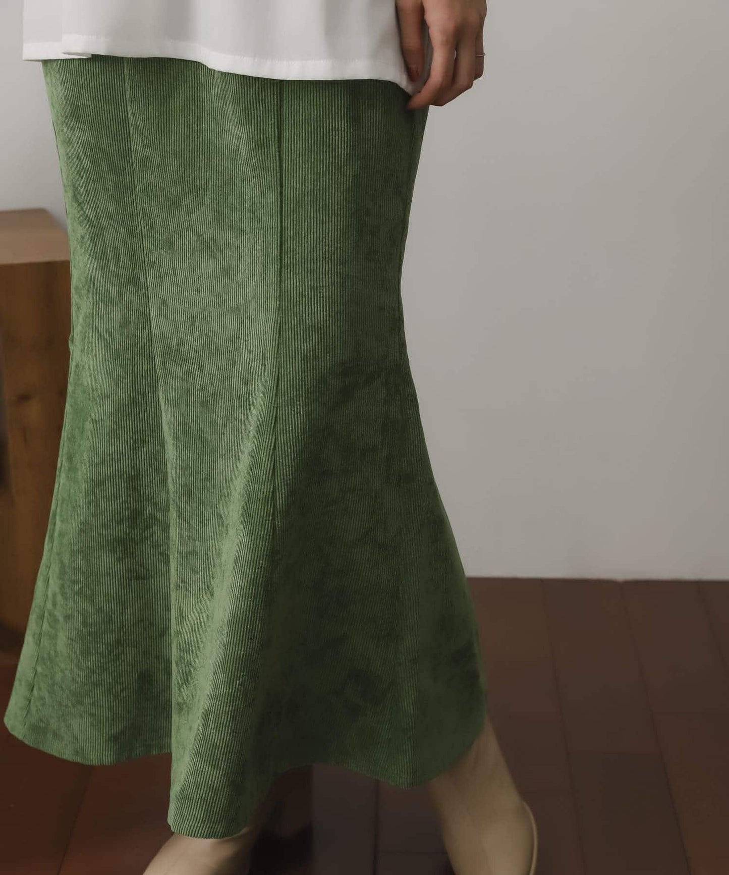 燈芯絨美人魚裙