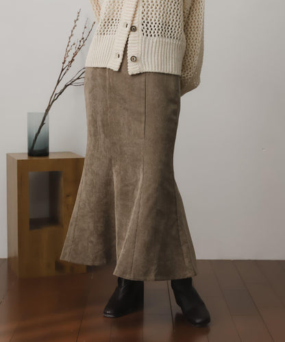 燈芯絨美人魚裙