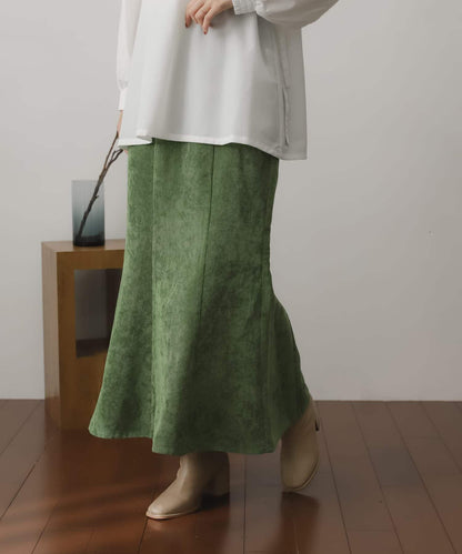 燈芯絨美人魚裙