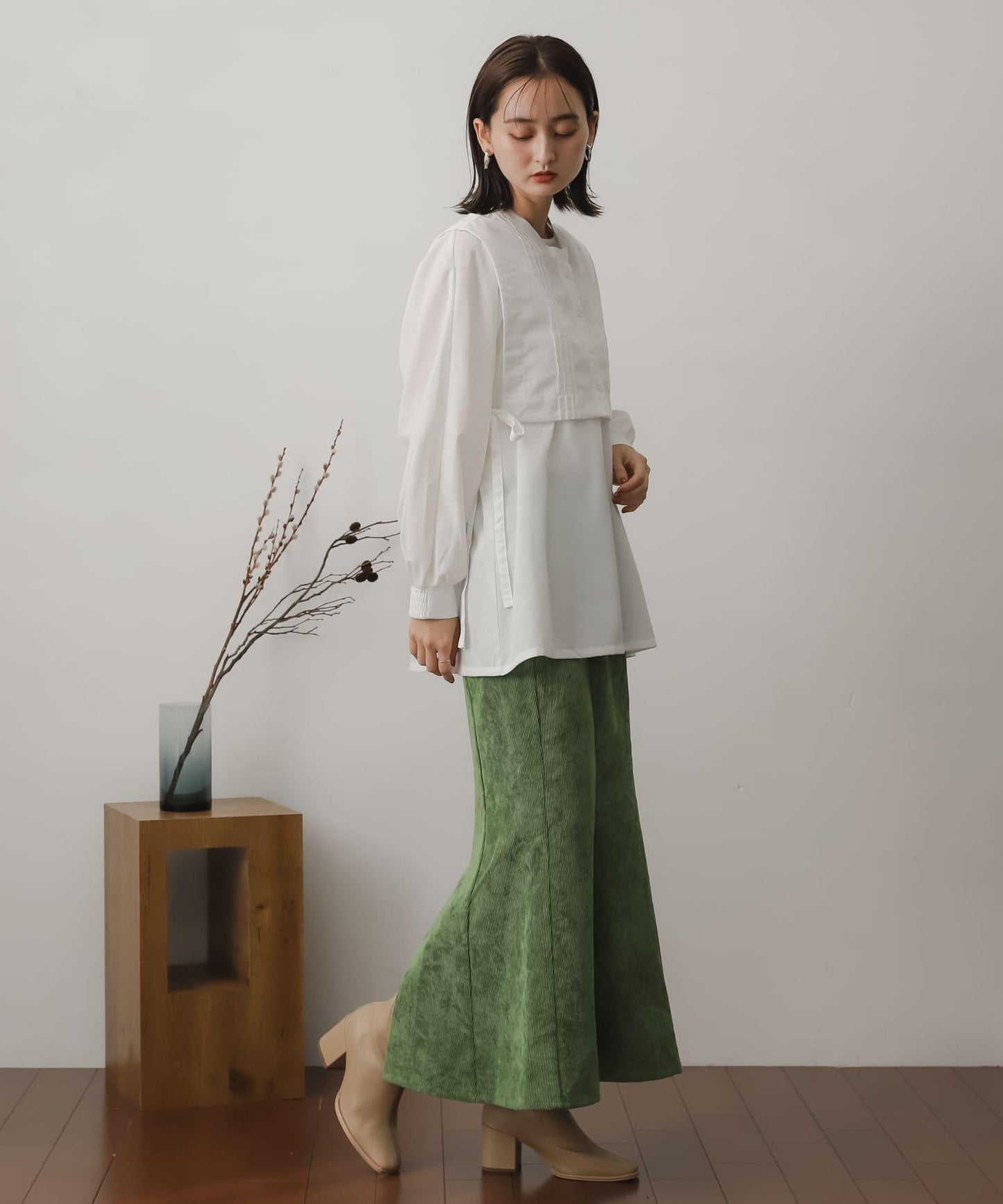 燈芯絨美人魚裙