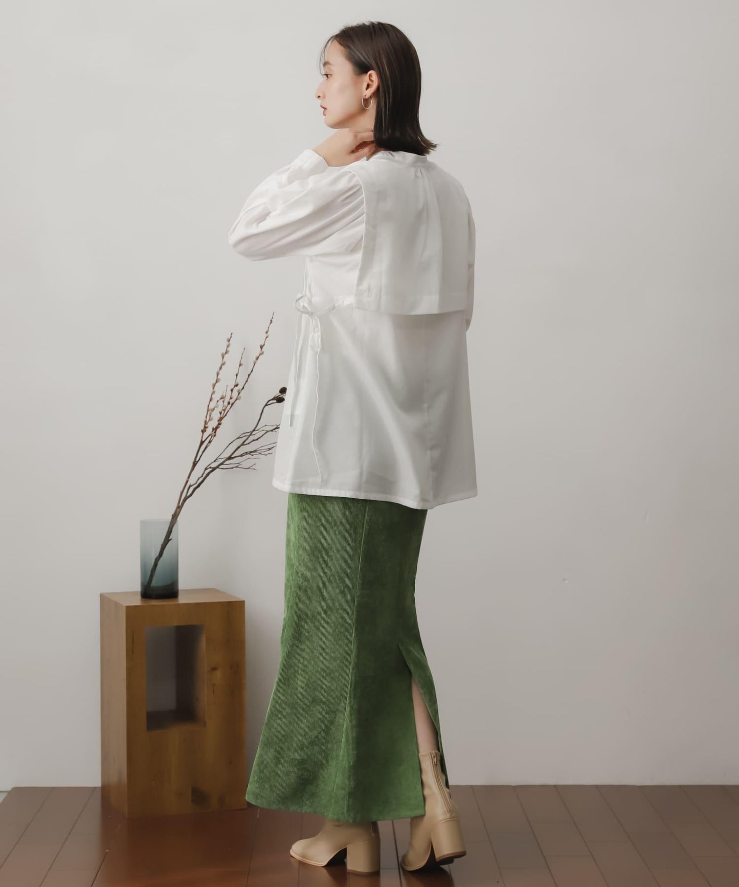 燈芯絨美人魚裙