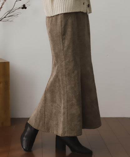 燈芯絨美人魚裙