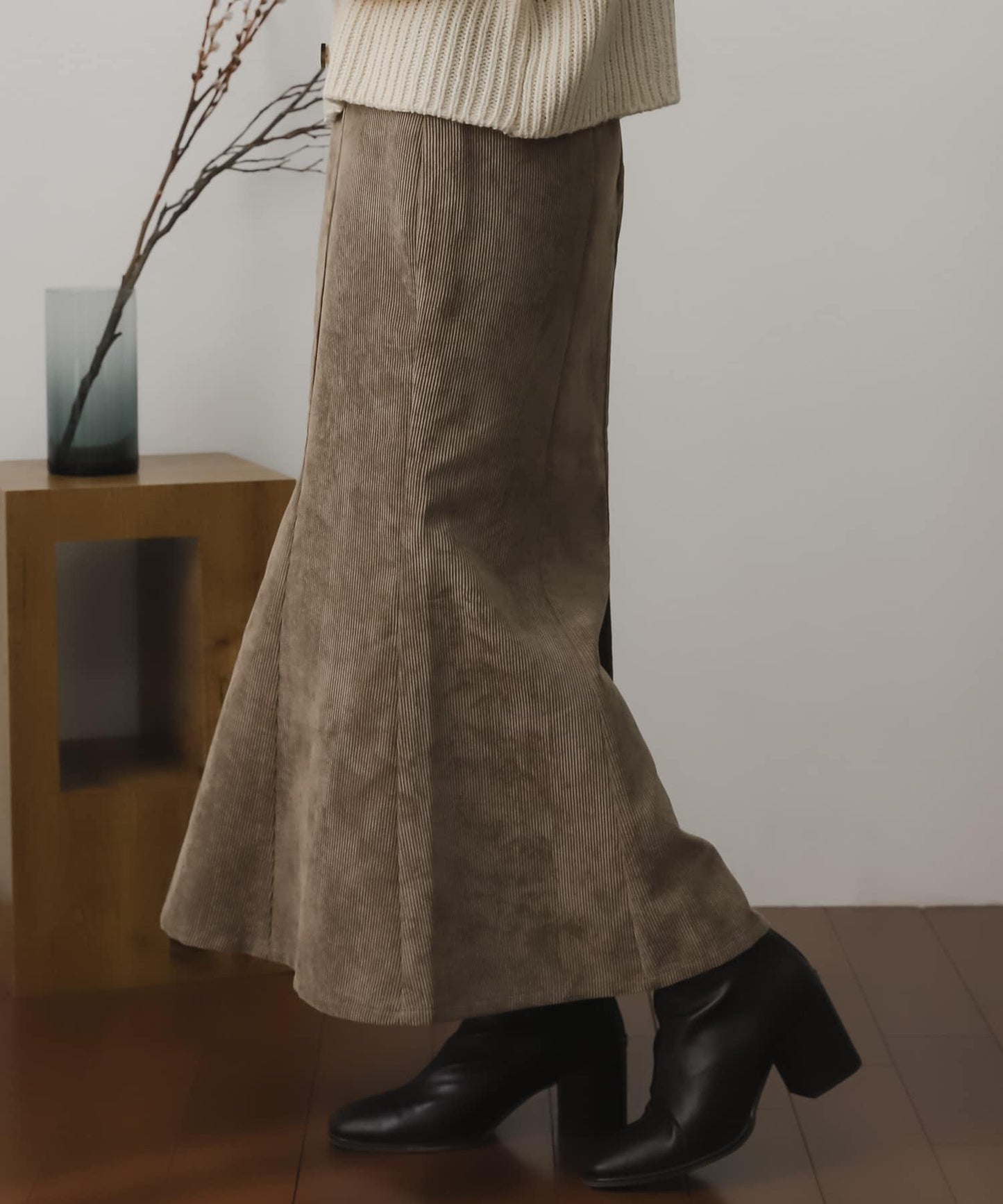 燈芯絨美人魚裙