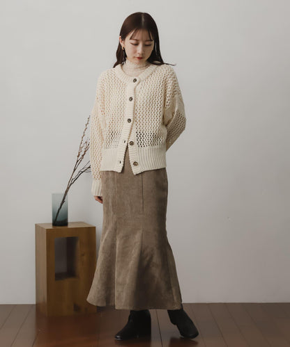 燈芯絨美人魚裙