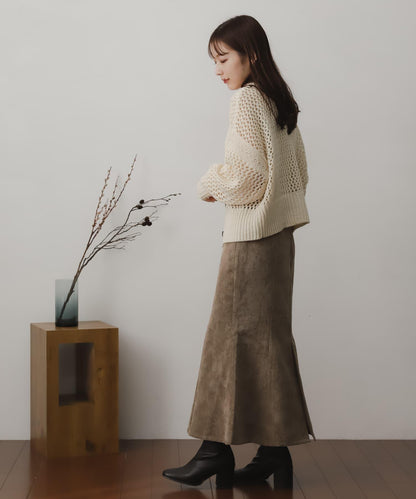 燈芯絨美人魚裙