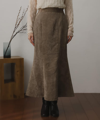 燈芯絨美人魚裙