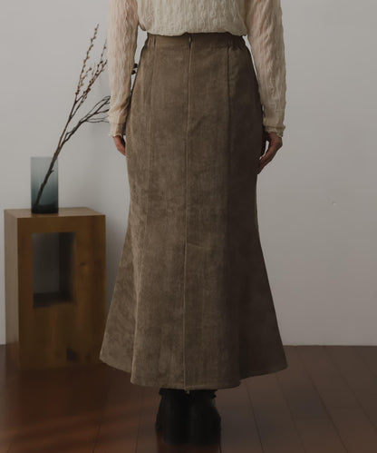 燈芯絨美人魚裙