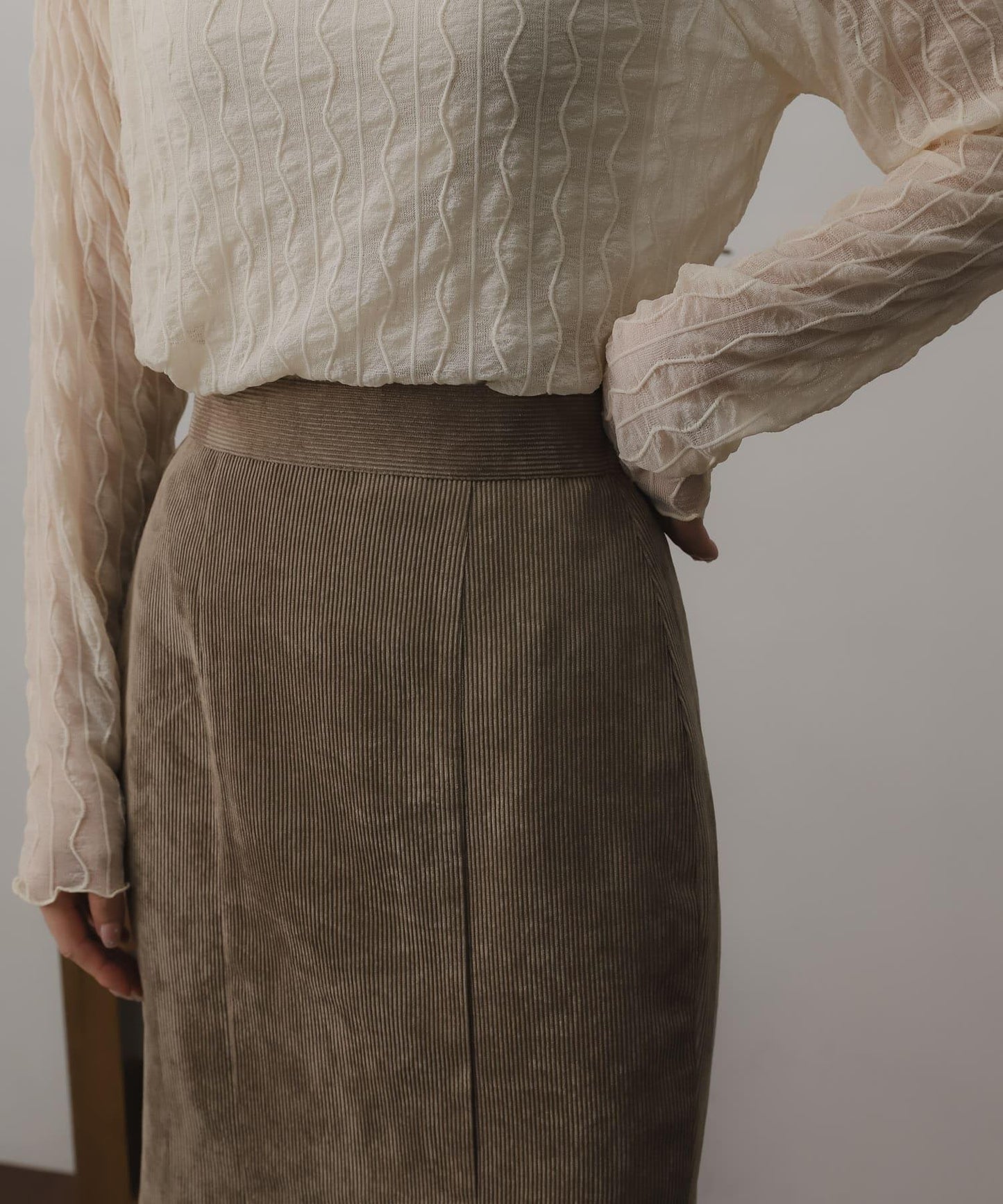 燈芯絨美人魚裙