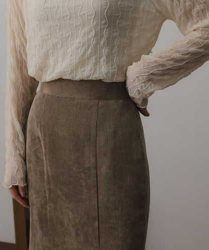 燈芯絨美人魚裙