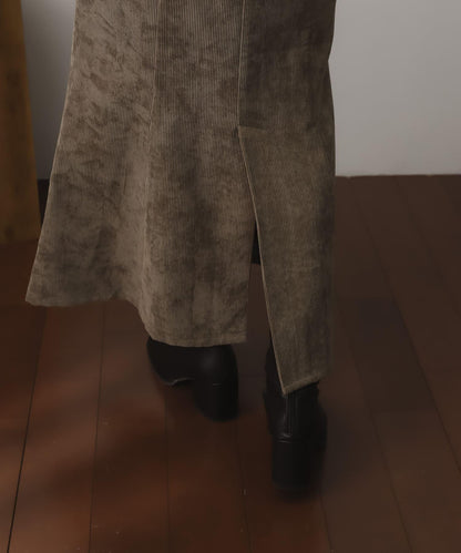 燈芯絨美人魚裙