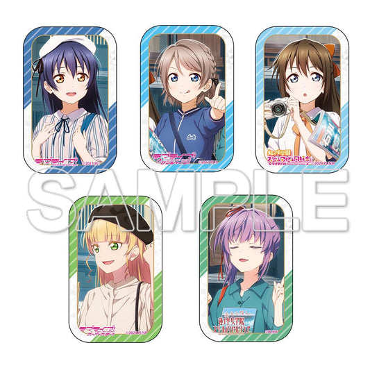 LoveLive!系列_外出主題方形徽章套裝 海未&曜&栞子&堇&梢