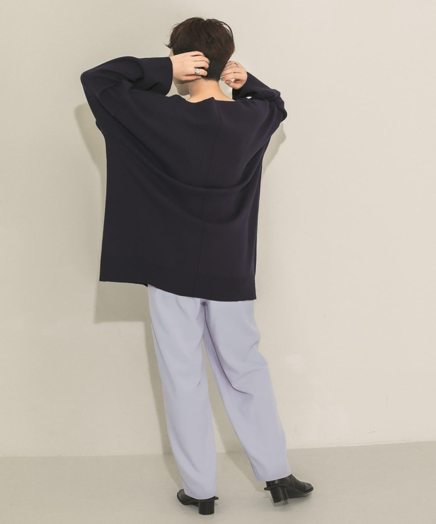 中線寬鬆西裝褲