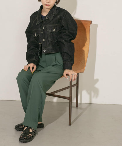 中線寬鬆西裝褲