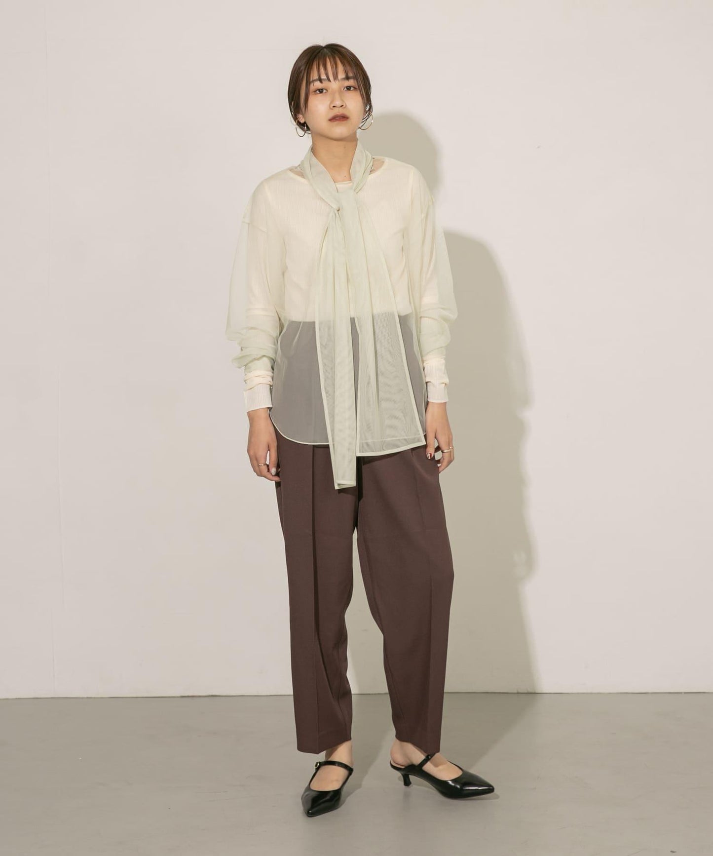 中線寬鬆西裝褲