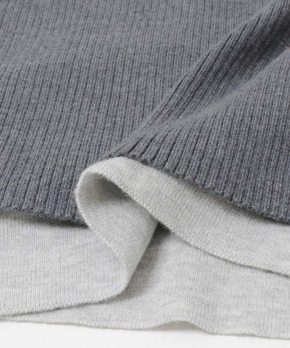 層疊風格亨利領針織衫