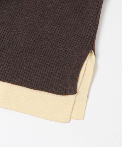 層疊風格亨利領針織衫