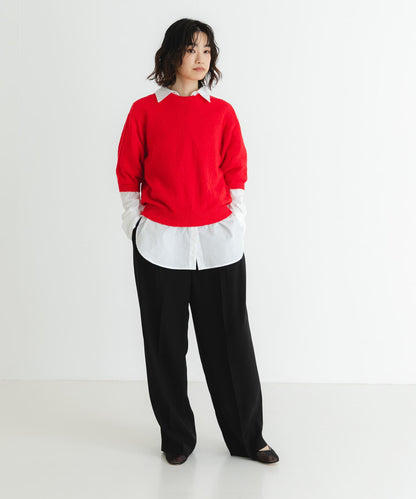 圈圈紗半袖針織衫