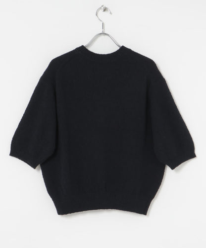 圈圈紗半袖針織衫