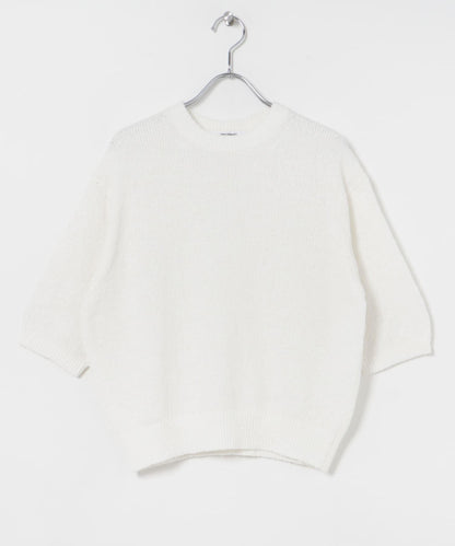 圈圈紗半袖針織衫