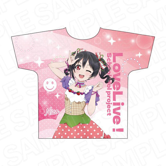 LoveLive! 全幅印花T恤 矢澤妮可 Cafe party ver