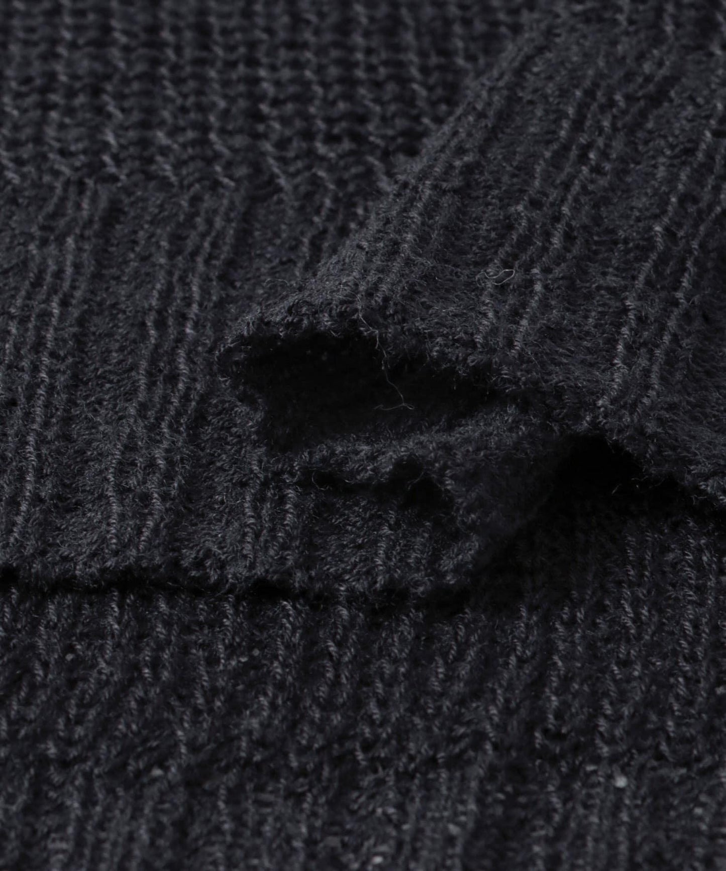 可水洗圖案印花透視針織衫