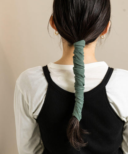 雪紡捲髮造型髮帶