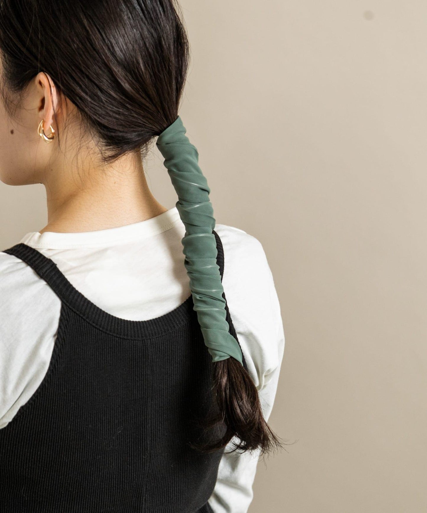 雪紡捲髮造型髮帶